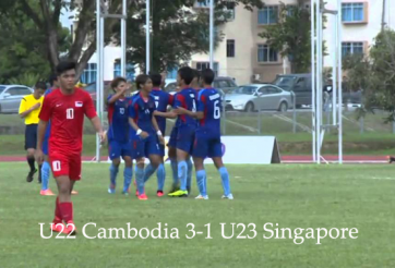 VIDEO: U22 Campuchia gây sốc trước U23 Singapore